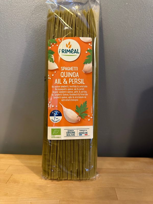 Spaghetti quinoa, ail et persil - Priméal